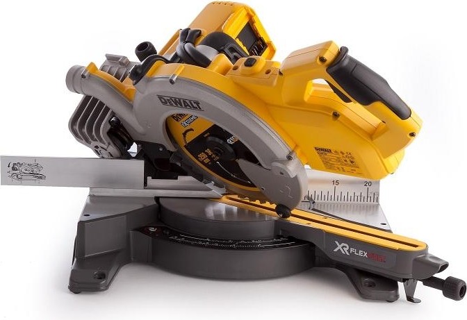 Пила торцовочная аккумуляторная DeWALT DCS 778 N FLEXVOLT, бесщеточная, без АКБ и З/У DCS778N-XJ - изображение 3