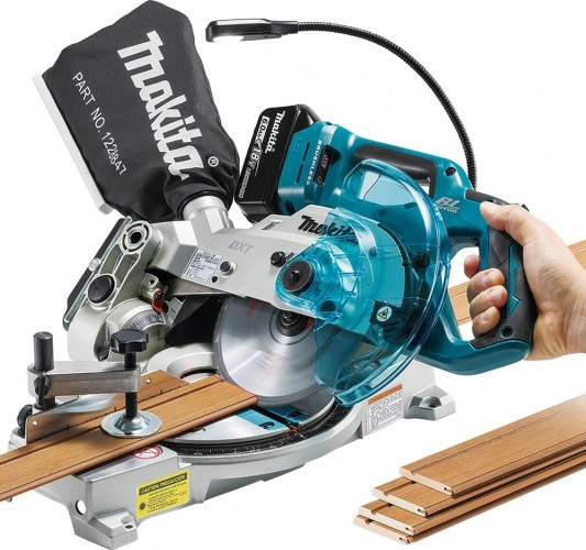 Пила торцовочная аккумуляторная MAKITA DLS 600 Z с бесщеточным двигателем без АКБ и ЗУ DLS600Z - изображение 2