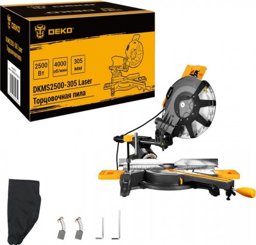 Пила торцовочная сетевая DEKO DKMS2500-305 Laser 063-4316 - изображение 2