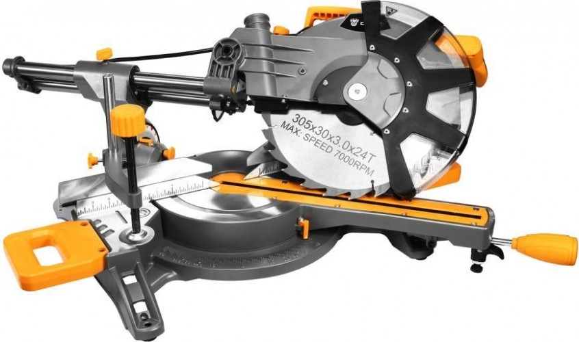 Пила торцовочная сетевая DEKO DKMS2500-305 Laser 063-4316 - изображение 3