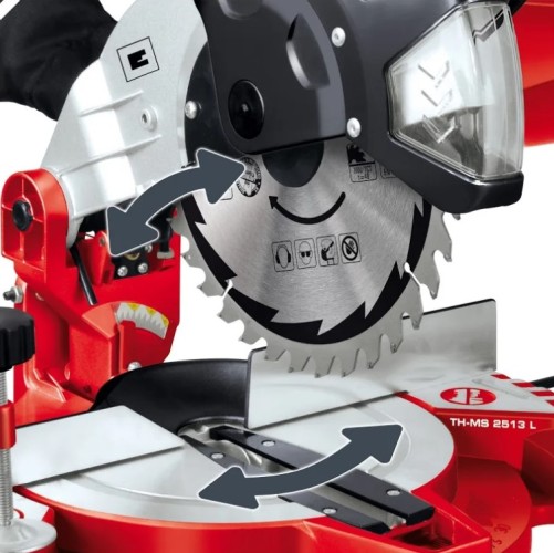 Пила торцовочная сетевая EINHELL TC-MS 2513 L 4300850 - изображение 2