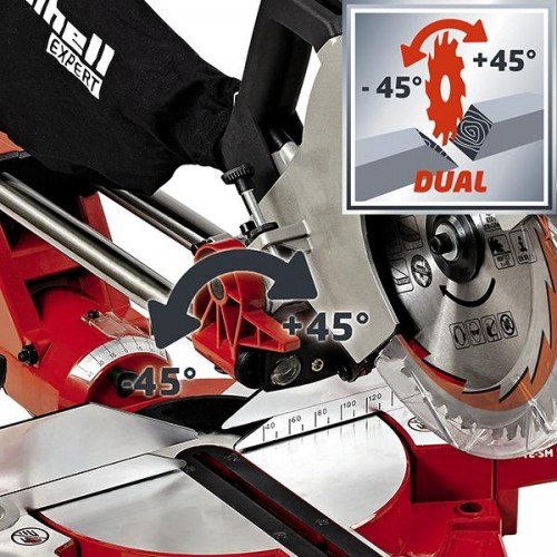 Пила торцовочная сетевая EINHELL TE-SM 2534 Dual 4300870 - изображение 3
