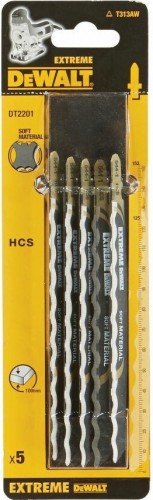 Пилки для мягких материалов (нож) DeWALT HCS T331AW 125х152х100 мм (5шт) DT2201-QZ DT2201-QZ