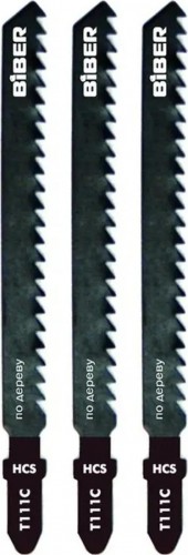 Пилки по дереву Biber 85276 Т111С 74/3мм, быстрый рез (3шт.) тов-120519