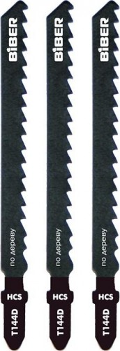 Пилки по дереву Biber 85281 T144D 74/4мм, быстрый рез (3шт.) тов-120524
