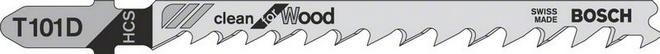 Пилки по дереву BOSCH T101D (5 шт.) 2608630032 уп. 5 шт.