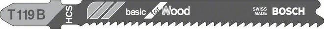 Пилки по дереву BOSCH T119В (5шт.) 2608630037