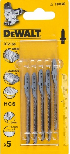 Пилки по дереву DeWALT HCS T101AO 100х68х60 мм (5шт) DT2168 DT2168-QZ