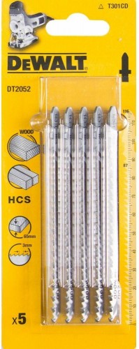 Пилки по дереву DeWALT HCS T301СD 100х68х60 мм (5шт) DT2052-QZ DT2052-QZ