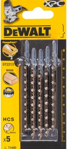 Пилки по дереву DeWALT XPC T144D 100х75х4.0х60мм (5 шт) DT2213-QZ DT2213-QZ
