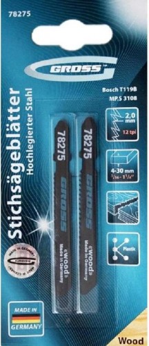 Пилки по дереву GROSS ( 3108-T119B ) 2шт. 78275 - изображение 2