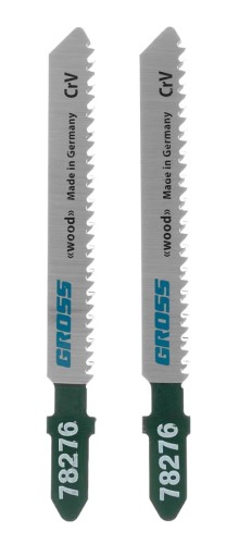 Пилки по дереву GROSS 78276 для электролобзика, 2 шт.