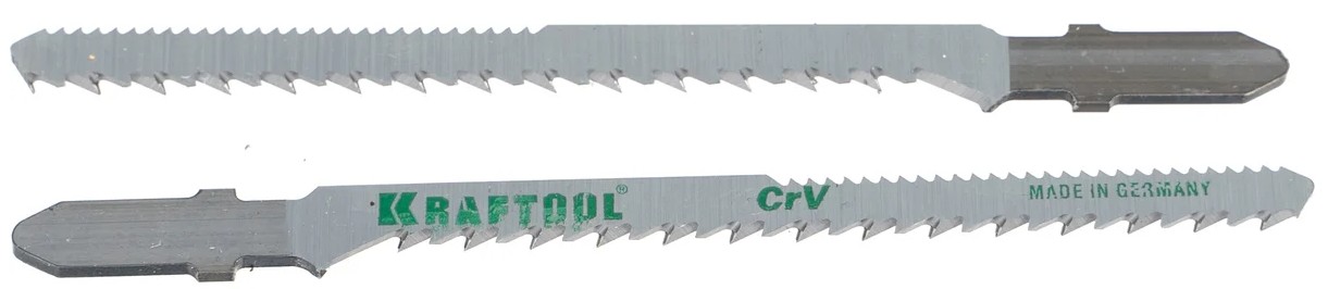 Пилки по дереву KRAFTOOL T101AO фигурный рез, шаг 2,5мм, 75мм, 5 шт. 159514-2.5-S5