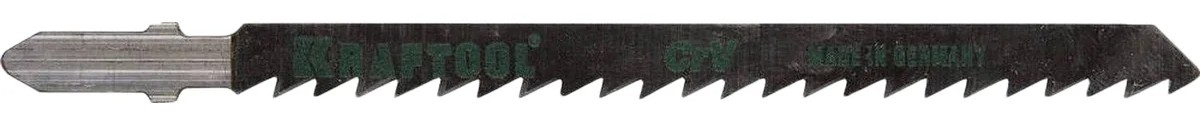 Пилки по дереву KRAFTOOL T101D чистый рез, шаг 4мм, 75мм, 2 шт. 159511-4