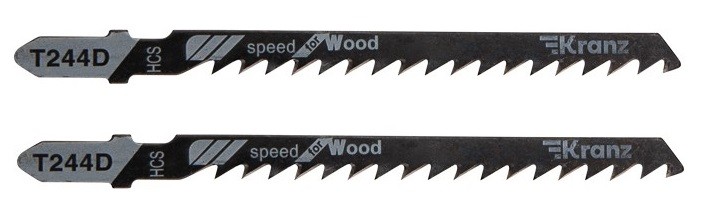 Пилки по дереву Kranz KR-92-0312 T244D 100 мм фигурный рез (2 шт./уп.)