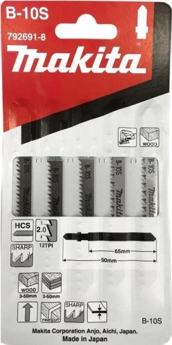 Пилки по дереву MAKITA 792691-8 в-10s, 5 шт.