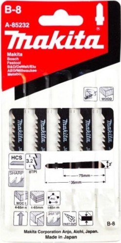 Пилки по дереву MAKITA A-85232 в-8, 5 шт. - изображение 2