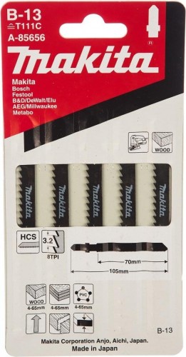 Пилки по дереву MAKITA A-85656 в-13, 5 шт. - изображение 2