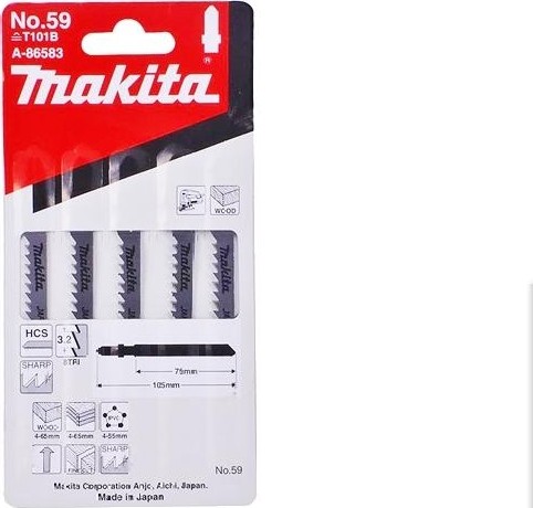 Пилки по дереву MAKITA A-86583 59, 5 шт. - изображение 2
