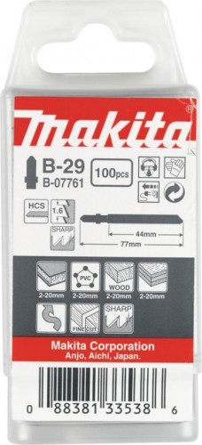 Пилки по дереву MAKITA B-07761 в-29, 100 шт. - изображение 2