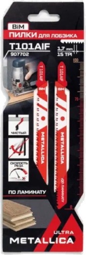 Пилки по дереву METALLICA Ultra T101AIF 100/75мм шаг 1,7мм, BiM чистый рез, 2шт 907702