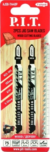 Пилки по дереву P.I.T. T144DP для лобзика 75мм AJSB-T144DP