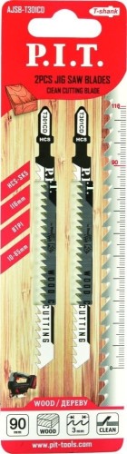 Пилки по дереву P.I.T. T301CD для лобзика (чистый рез) 90мм AJSB-T301CD