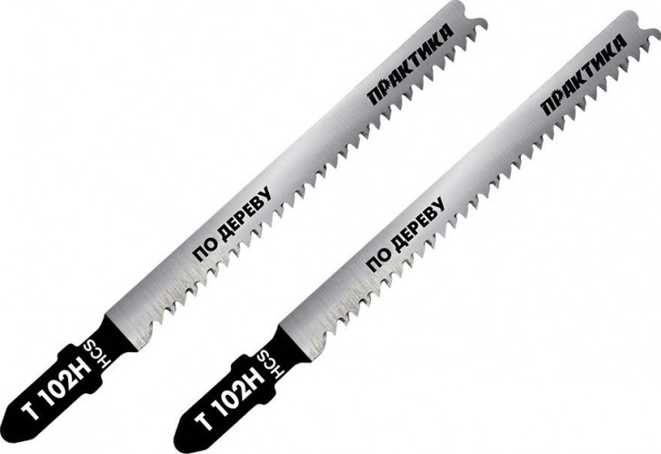 Пилки по дереву ПРАКТИКА T102H 100х75 мм, чистый рез (2шт.) 649-196
