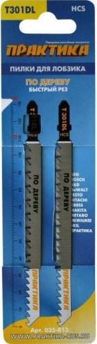 Пилки по дереву ПРАКТИКА T301DL 132х110 мм, hcs (2шт.) 035-813