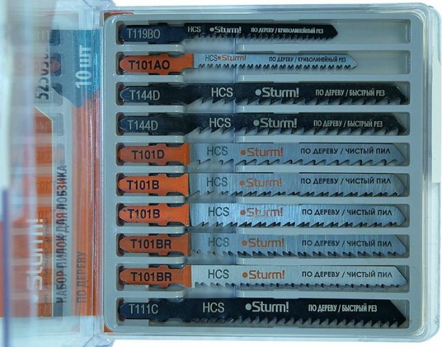 Пилки по дереву Sturm 5 250 502 набор 10шт. 5250502 - изображение 2