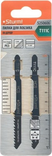 Пилки по дереву Sturm T111C 2шт. быстрый рез 5250606 - изображение 2