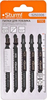 Пилки по дереву Sturm T111C 5шт. быстрый рез 5250306 - изображение 2