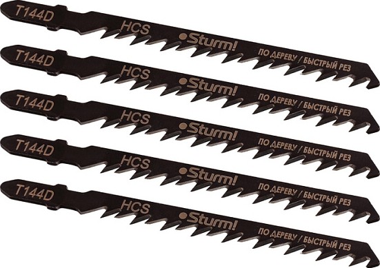 Пилки по дереву Sturm T144D 5шт. быстрый рез 5250303