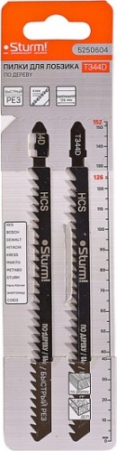 Пилки по дереву Sturm T344D 2шт. быстрый рез 5250604 - изображение 2