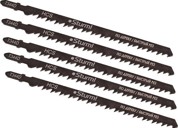 Пилки по дереву Sturm T344D 5шт. быстрый рез 5250304
