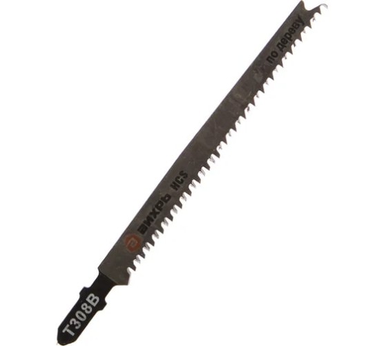 Пилки по дереву ВИХРЬ 73/10/5/14 для лобзика т308вf ламинату, чистый рез 116x90мм,