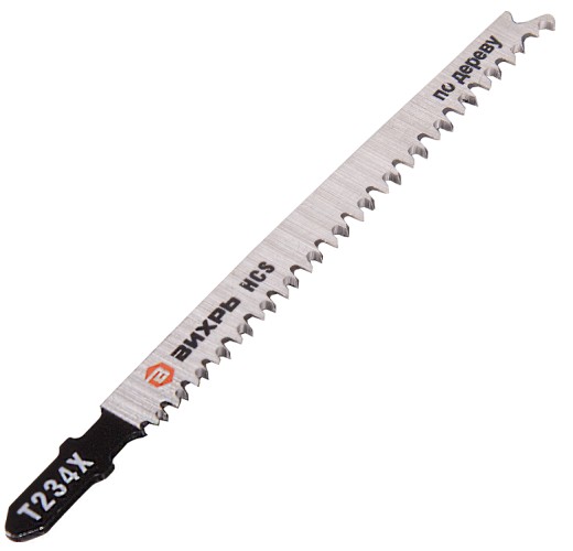 Пилки по дереву ВИХРЬ Т234Х для лобзика рез,прогрессирующий зуб 116х90мм (2 шт 73/10/5/11 - изображение 4