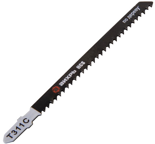 Пилки по дереву ВИХРЬ Т311C для лобзика рез 126х100мм (2 шт) 73/10/5/6 - изображение 4