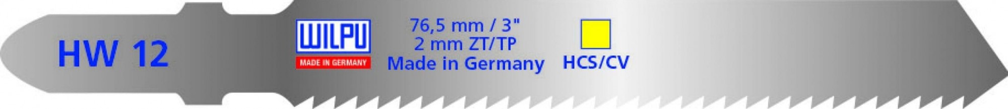 Пилки по дереву WILPU HW 12 5шт/уп 241000005