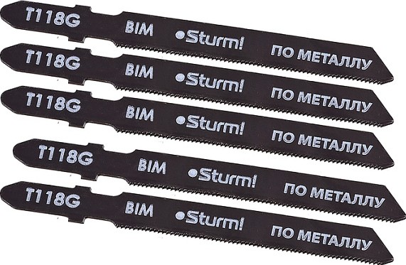 Пилки по металлу 5шт. Sturm T118G для тонких цветных металлов 5250401 5250401