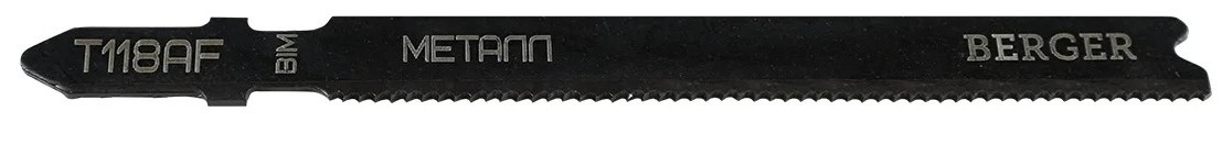 Пилки по металлу BERGER BG1716 T118AF би-металл, прямой рез, шаг 1.2 мм, длина 92