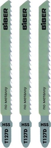 Пилки по металлу Biber 85280 Т127D 74/3мм, быстрый рез (3шт.) тов-120523
