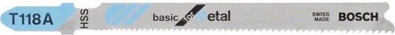 Пилки по металлу BOSCH T118А HSS (25шт.) Basic for Metal 2608638470