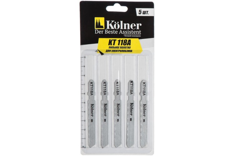 Пилки по металлу Kolner KT 118А по металлу 75х1,2мм, 5шт. кн118а