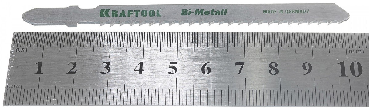 Пилки по металлу KRAFTOOL T127DF по мягкому, (3-15мм), шаг 3мм, 75мм, 2шт. 159556-3 - изображение 4