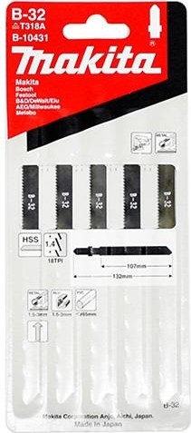 Пилки по металлу MAKITA B-10431 в-32, 5 шт. - изображение 2