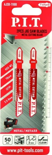 Пилки по металлу P.I.T. T118B для лобзика 50мм AJSB-T118B