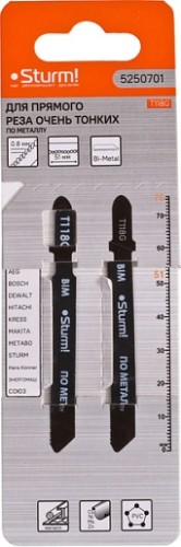 Пилки по металлу Sturm T118G по металлу 2шт. для тонких цветных металлов 5250701 - изображение 2
