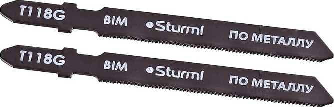 Пилки по металлу Sturm T118G по металлу 2шт. для тонких цветных металлов 5250701