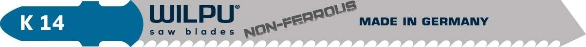Пилки по металлу WILPU K 14 (аналог т127d) для алюминия, стали до 30мм 5шт/уп 276000005